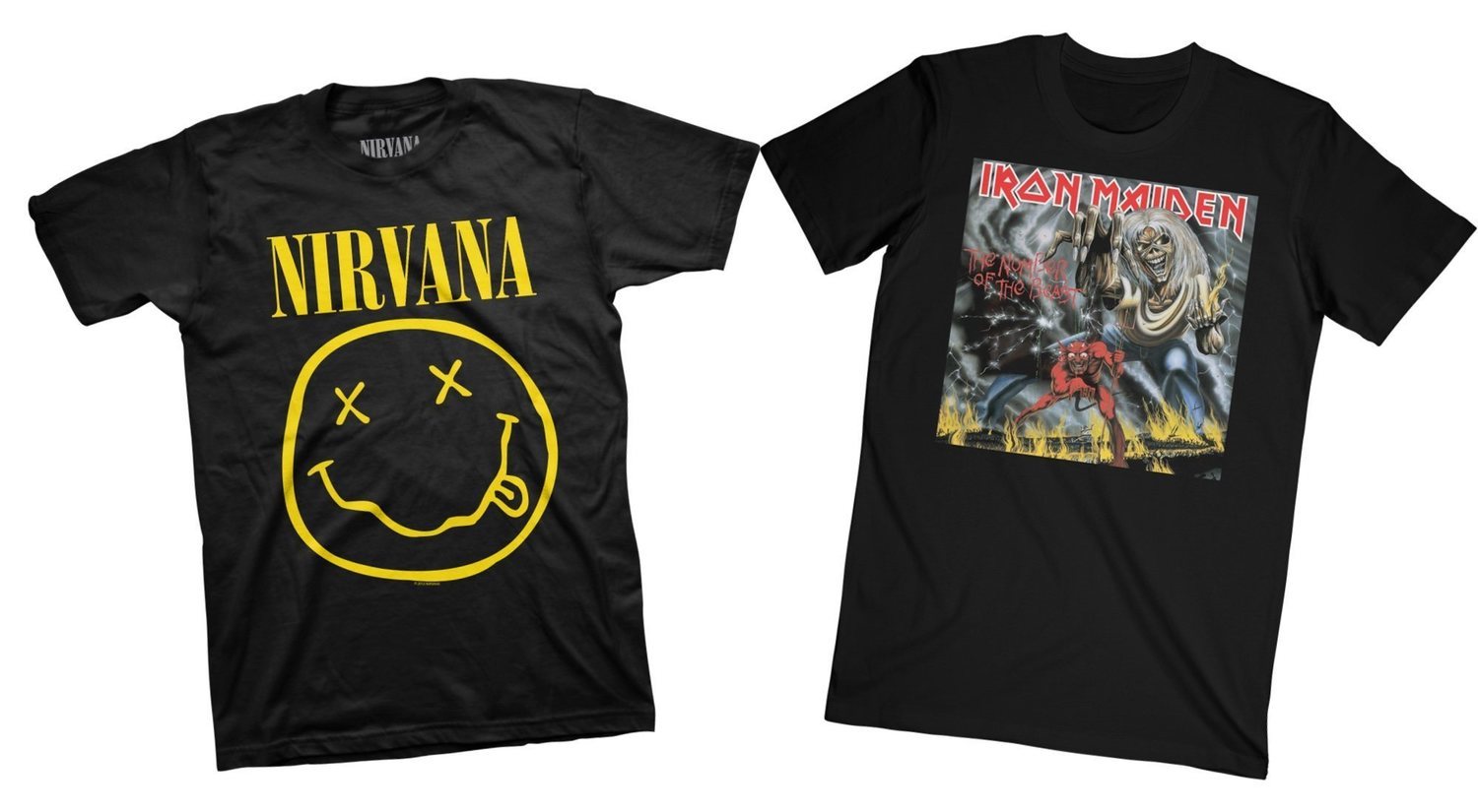 Las camisetas más icónicas del pop, rock y heavy