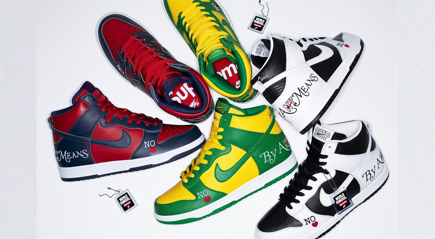 Supreme x Nike SB Dunk High 'By Any Means': precio y características