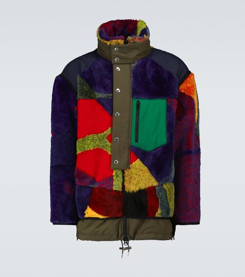 Puffer jacket patchwork