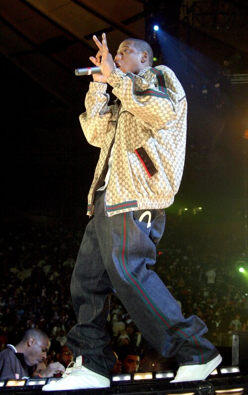 El rapero Jay Z durante un concierto en 2004