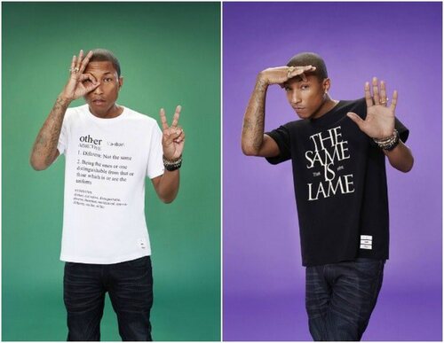 Dos de las camisetas de la colección de Pharrell para Uniqlo