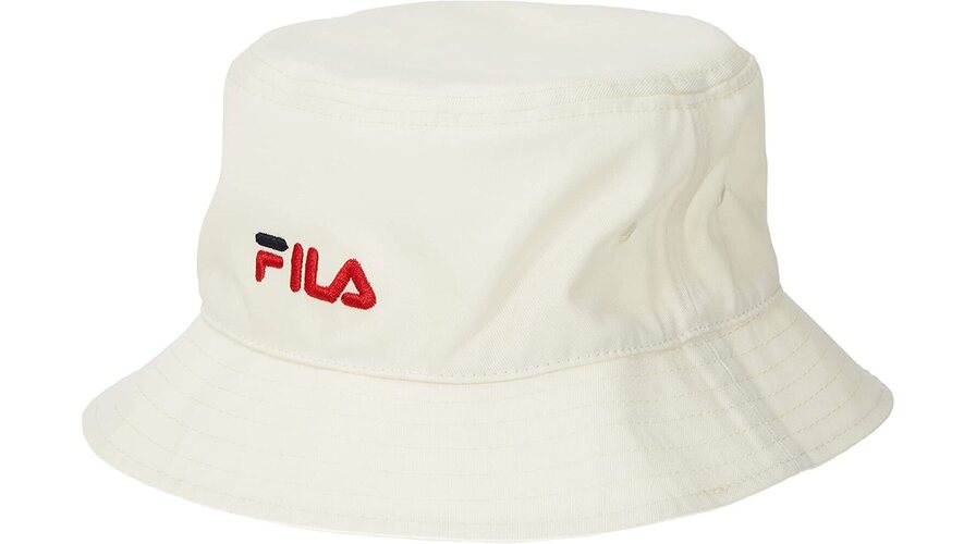 Bucket hat FILA blanco con el logo de la marca