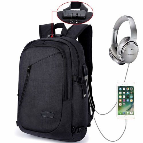 Además de los puertos de carga USB y MP3, el sistema antirrobo y la gran capacidad interior hacen de esta mochila un producto muy útil para la vida diaria de un estudiante, por ejemplo.