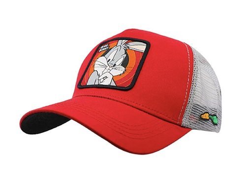 Gorra trucker roja de Bugs Bunny.