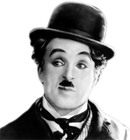 Charles Chaplin, el primer bigotudo del cine.