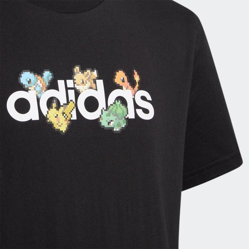 Camiseta Adidas con los Pokémon en forma de píxel (más colores disponibles).