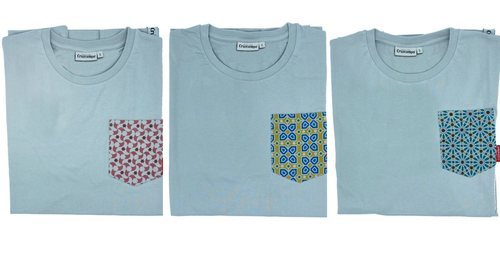 Camiseta Cruzcampo con azulejos árabes (tres versiones).