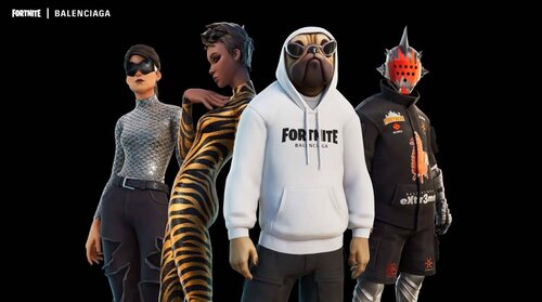 Los nuevos trajes de Balenciaga en el videojuego Fortnite