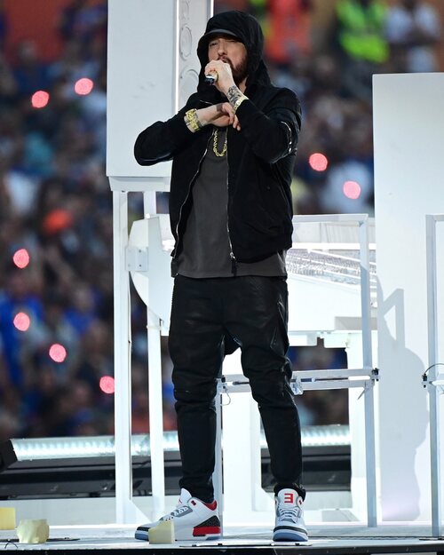 Las Air Jordan 3 completaron la gran actuación de Eminem